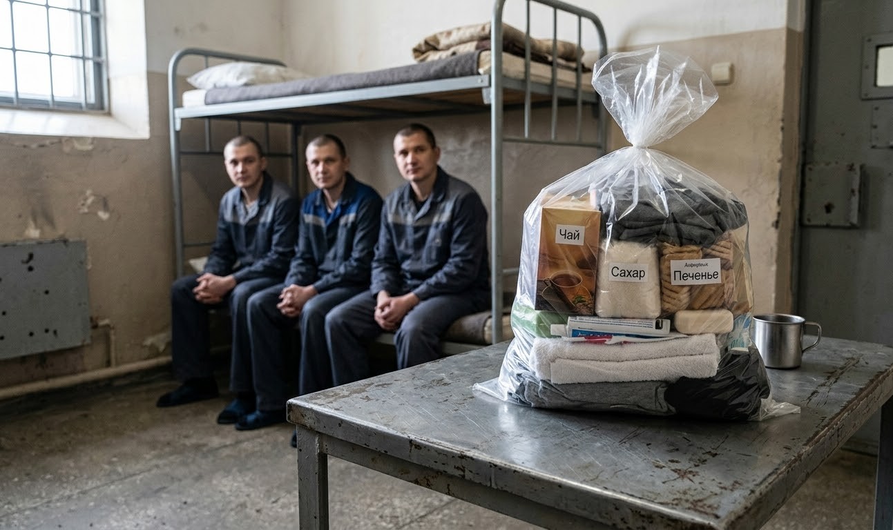 Сбор передачи в СИЗО с продуктами и средствами гигиены